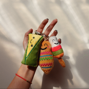 llaveros comida tipica