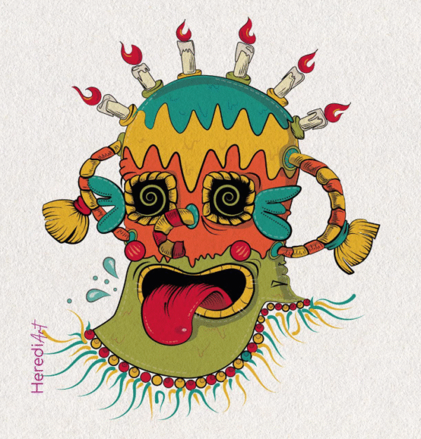 Sticker tradiciones ecuatorianas