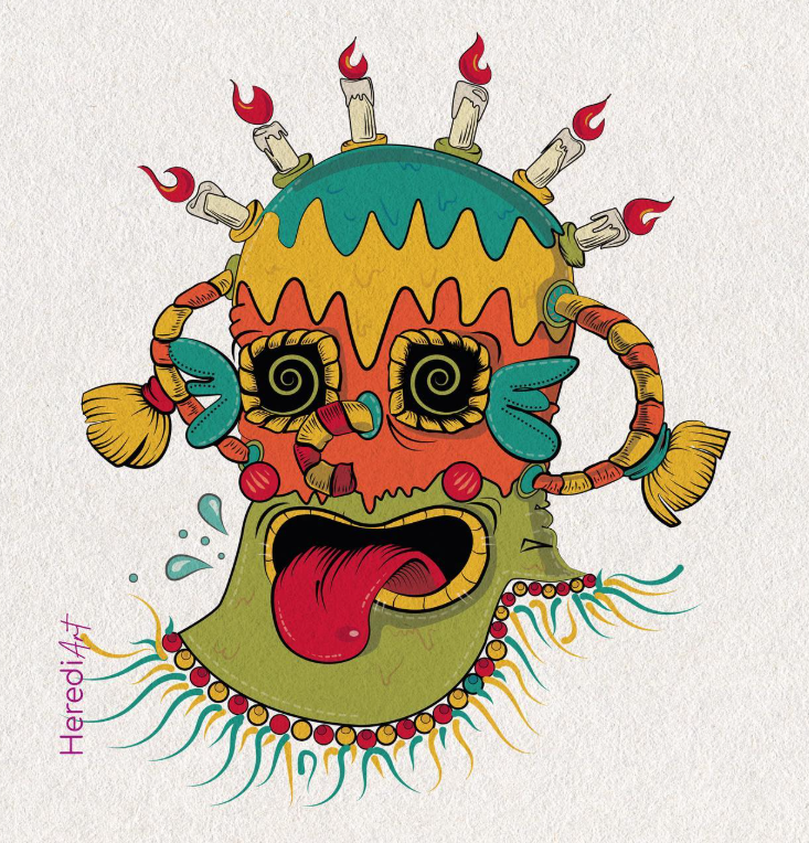 Sticker tradiciones ecuatorianas