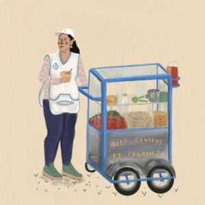 Postal serie tradiciones Ecuatorianas - Cevichocho
